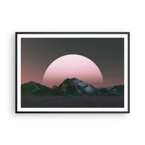 Poster in een zwarte lijst - In een naburig sterrenstelsel - 100x70 cm