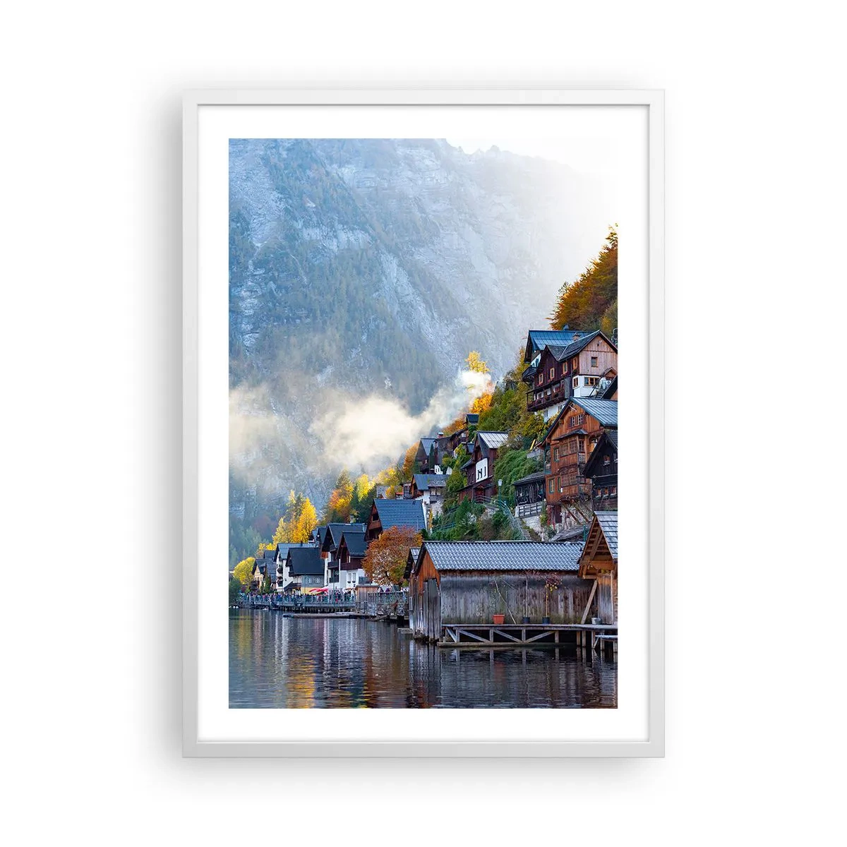 Poster in een witte lijst - Alpine sfeer - 50x70 cm
