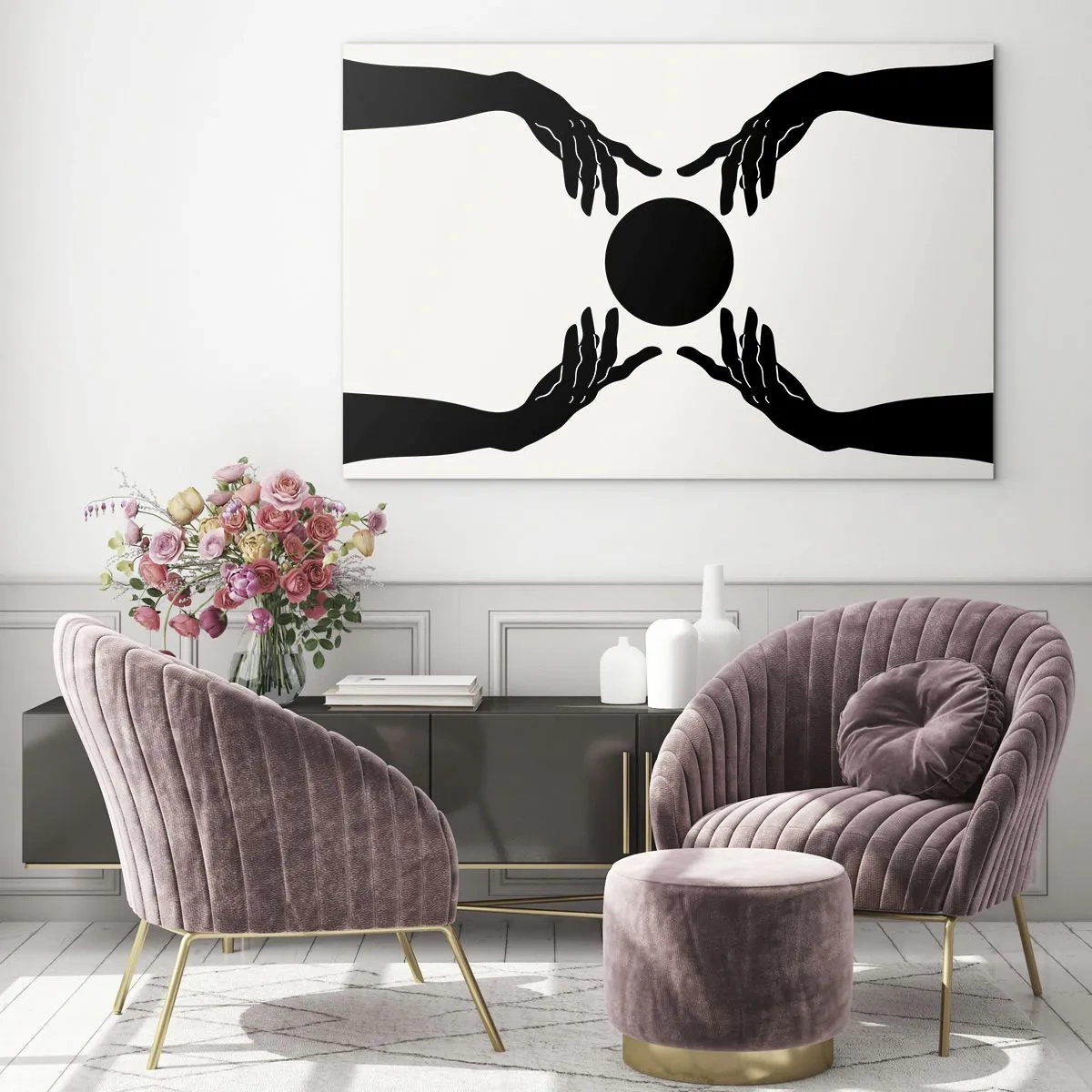 Schilderen op glas - Geheim teken - 120x80 cm