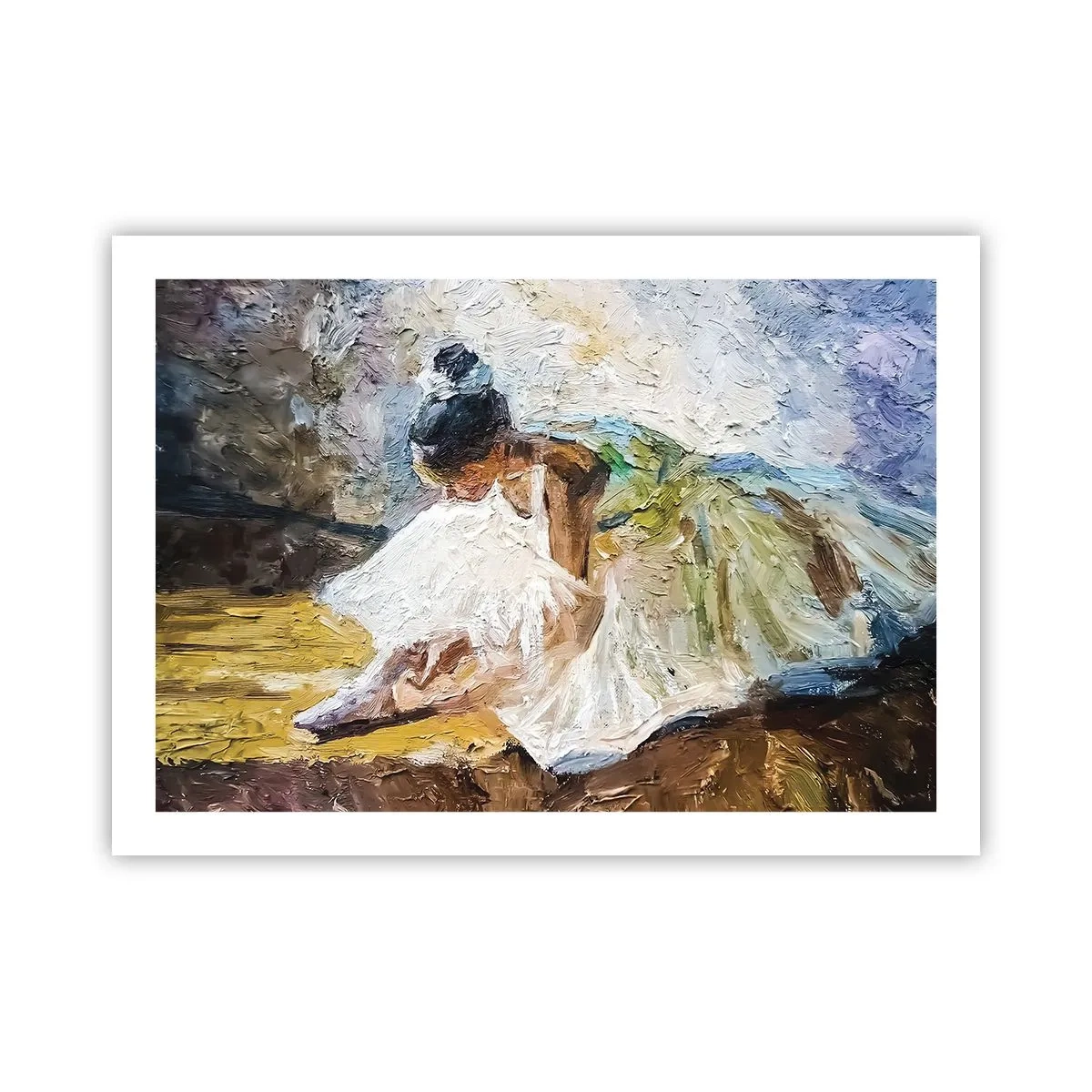 Poster - Naar een schilderij van Degas - 70x50 cm