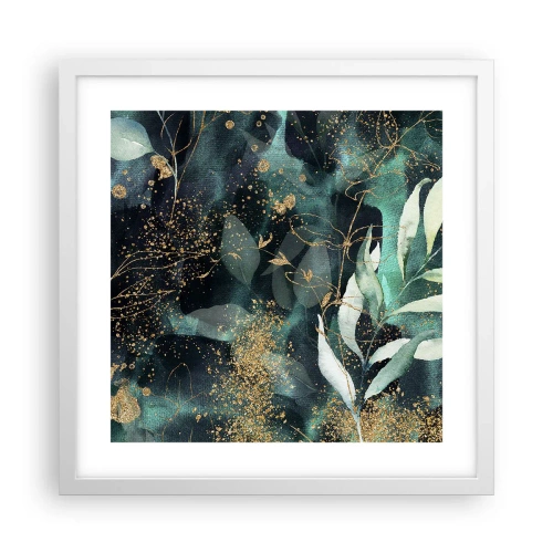 Poster in een witte lijst - Magische tuin - 40x40 cm