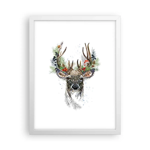 Poster in een witte lijst - In een feestelijk gewaad - 30x40 cm