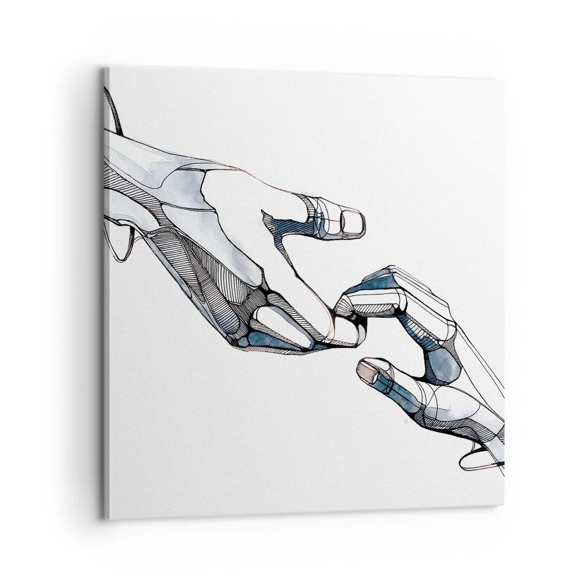 Schilderen op canvas - Een goed gebaar - 60x60 cm