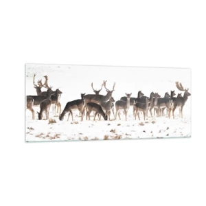 Schilderen op glas - De kerst komt eraan? - 100x40 cm