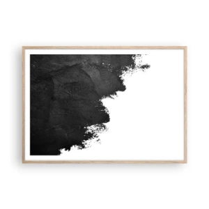 Een poster in een licht eiken lijst - Elementen: aarde - 100x70 cm