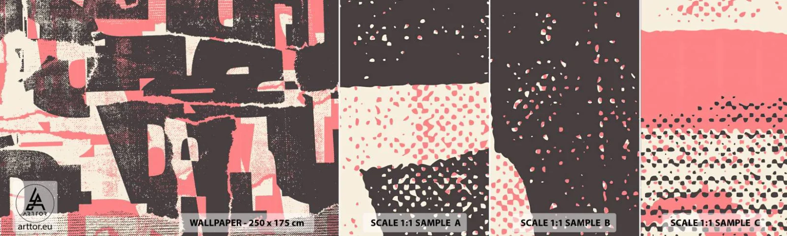 Fotobehang Staaltje Standard Eco - Al dit lawaai - Collage, Op leeftijd, Deel - 100x30 cm