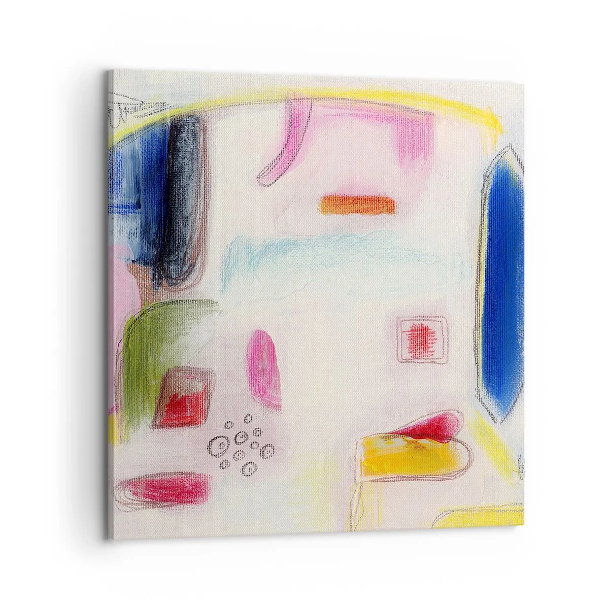 Schilderen op canvas - Meer bol dan hol of plat - 60x60 cm