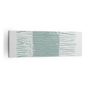 Schilderen op canvas - Mariene abstractie - 160x50 cm