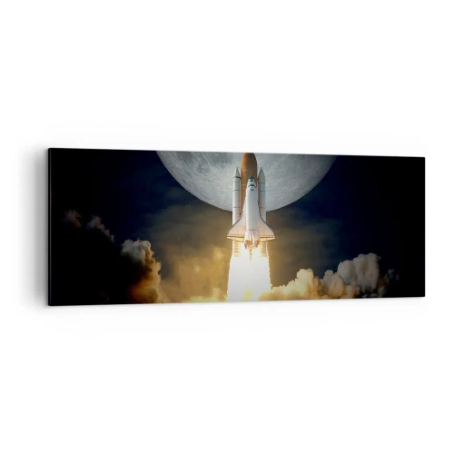 Schilderen op canvas - Het begin van een onaards avontuur - 140x50 cm