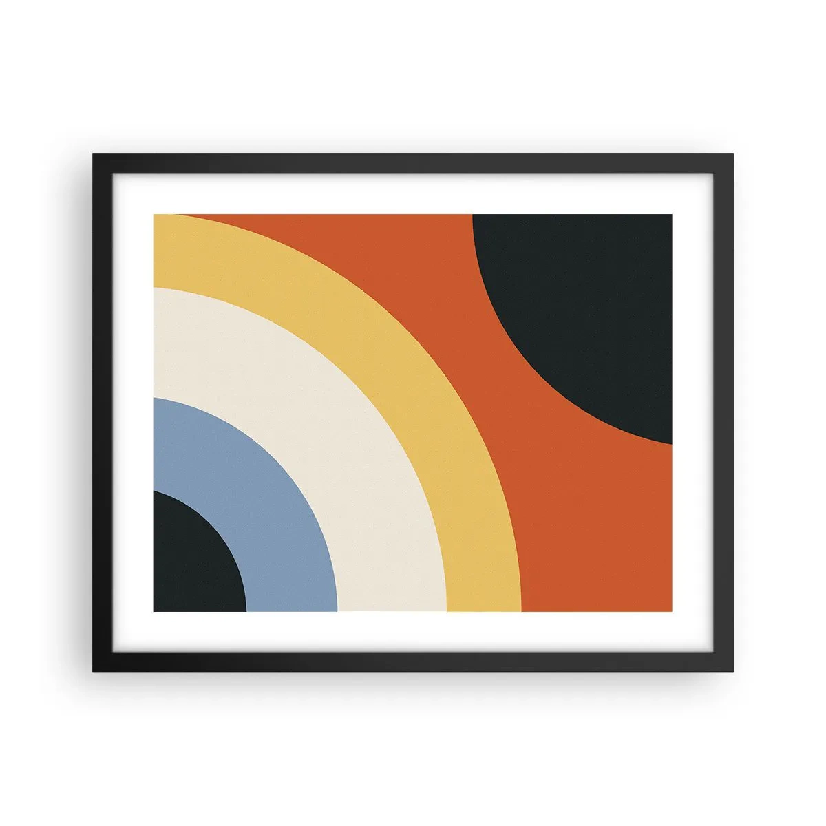 Poster in een zwarte lijst - Naar mezelf toe - 50x40 cm