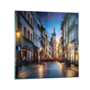 Schilderen op glas - Charme van Krakau - 40x40 cm