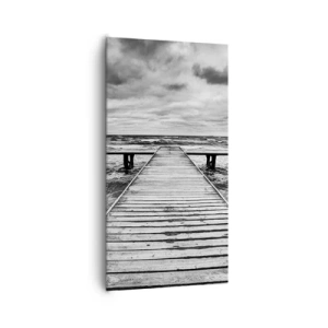 Schilderen op canvas - Ik wacht tot de wind wegjaagt... - 65x120 cm