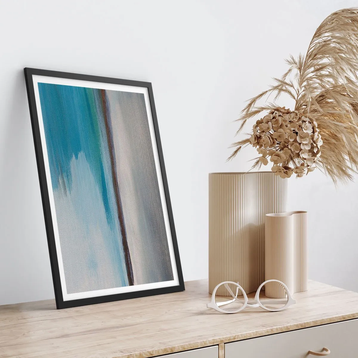 Poster in een zwarte lijst - Horizontaal landschap - 70x100 cm