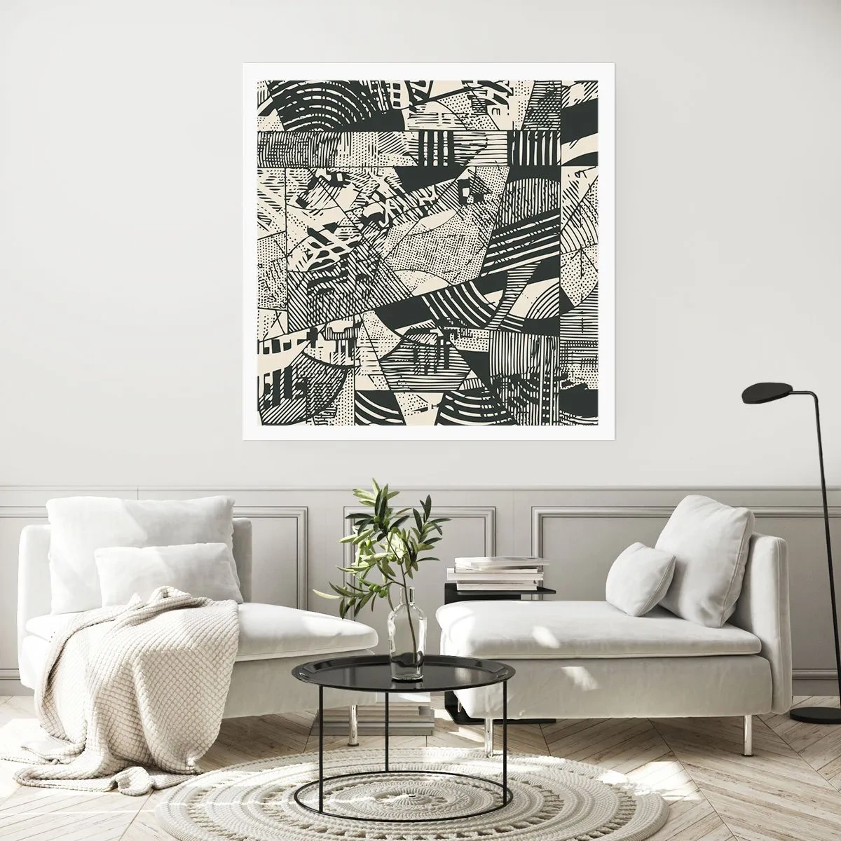 Poster - De dynamiek van nu - 60x60 cm