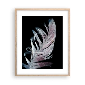 Een poster in een licht eiken lijst - Denk aan aanraking - 40x50 cm