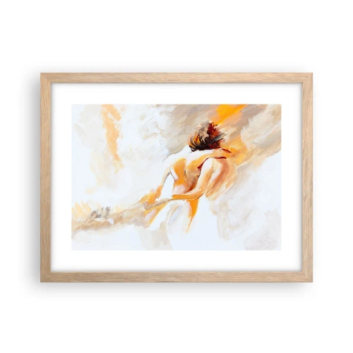 Een poster in een licht eiken lijst - In de lucht van nabijheid - 40x30 cm