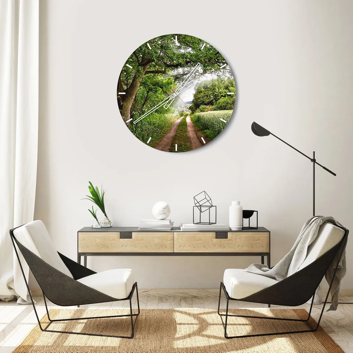 Wandklok - Klok - Et in Arcadia ego - 30x30 cm