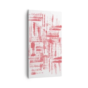 Schilderen op canvas - De rode stad - 55x100 cm