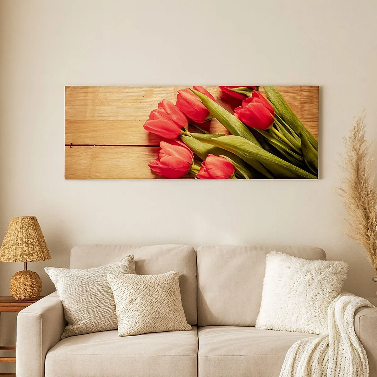 Schilderen op canvas - Lente bekentenis - 100x40 cm