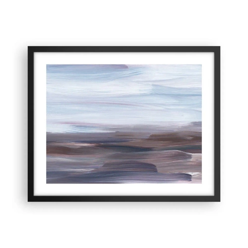 Poster in een zwarte lijst - Elementen: water - 50x40 cm