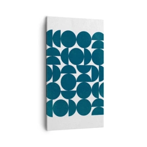 Schilderen op canvas - Cirkels en halfcirkels - 45x80 cm