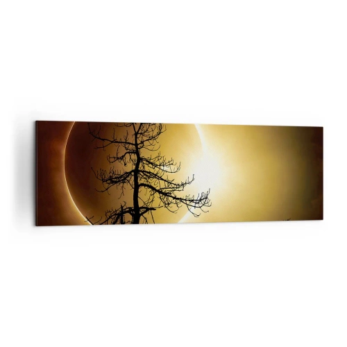 Schilderen op canvas - Totale zonsverduistering - 160x50 cm