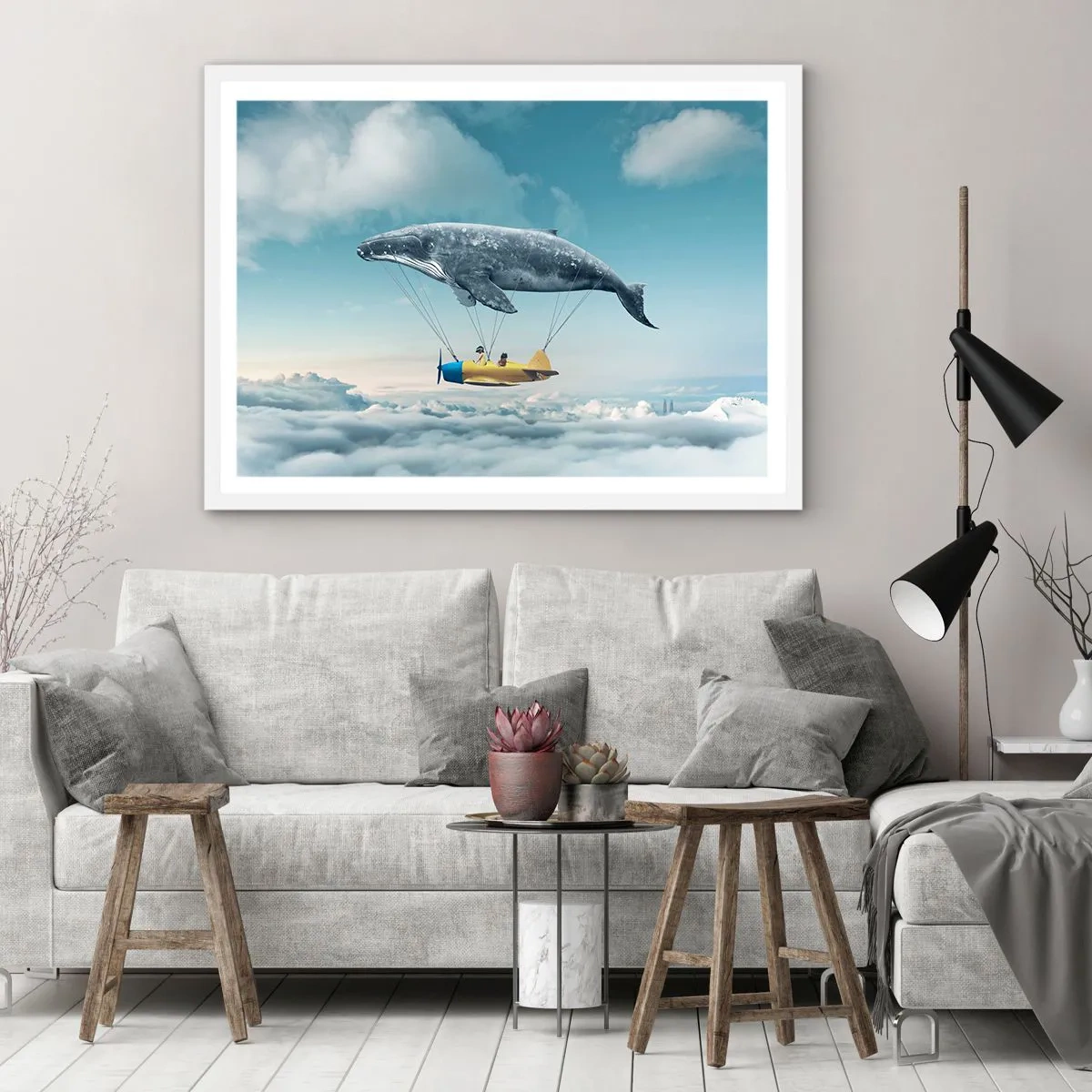 Poster in een witte lijst - Waarom niet? - 40x30 cm