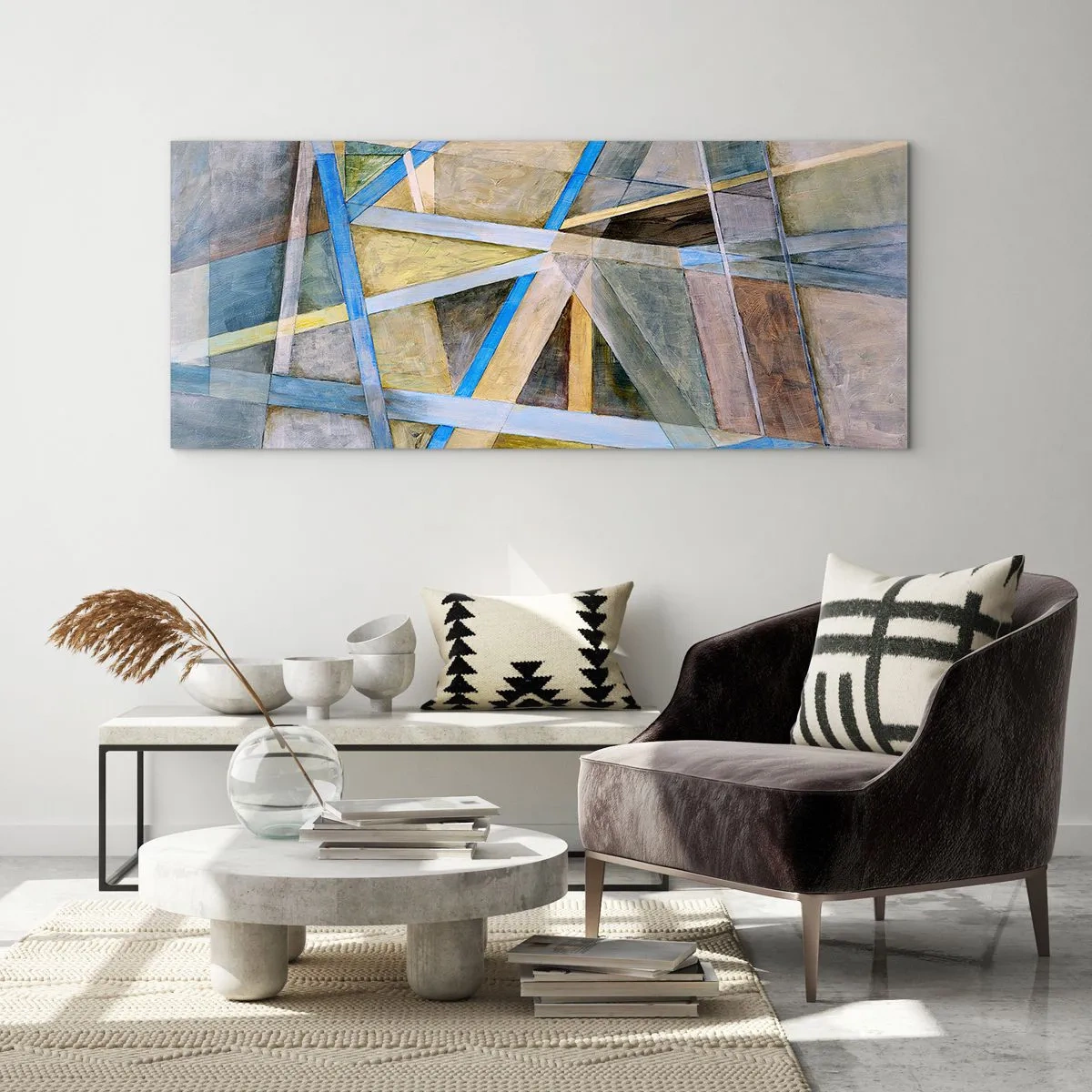 Schilderen op glas - Recht of diagonaal? - 120x50 cm