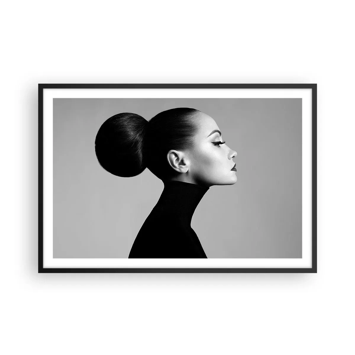 Poster in een zwarte lijst - Moderne Nefertiti - 91x61 cm