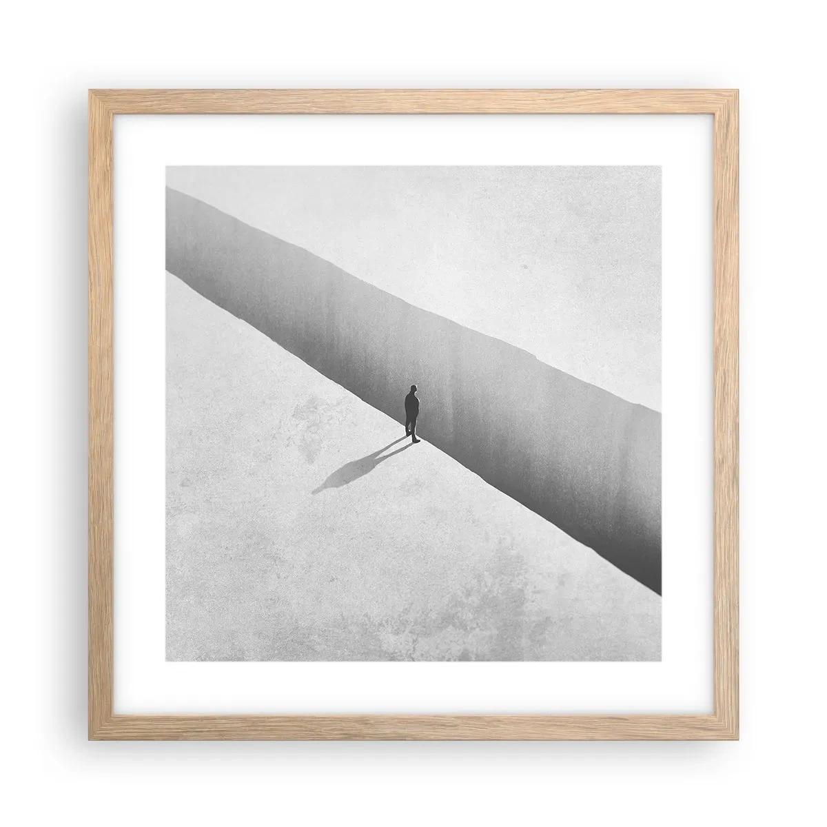 Een poster in een licht eiken lijst - Een duidelijk doel - 40x40 cm