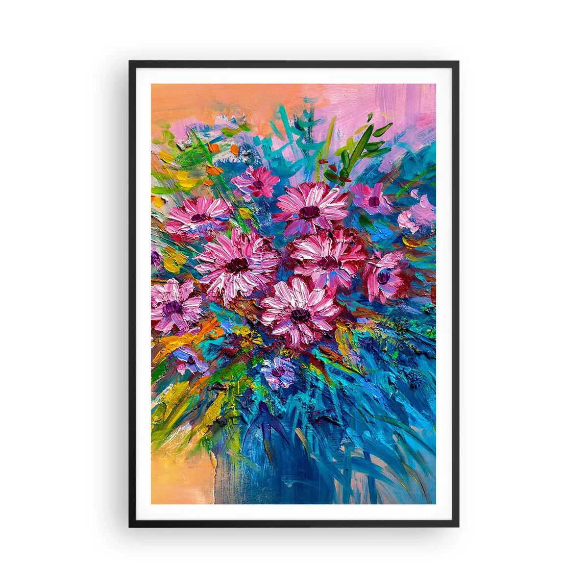 Poster in een zwarte lijst - Levensenergie - 70x100 cm