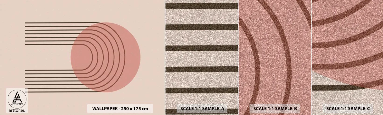 Fotobehang Monster Premium Sand - Onweerstaanbare aantrekkingskracht - Abstractie, Deel, Moderne kunst. - 100x30 cm