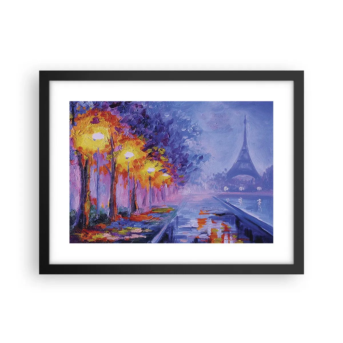 Poster in een zwarte lijst - Een droomwandeling - 40x30 cm