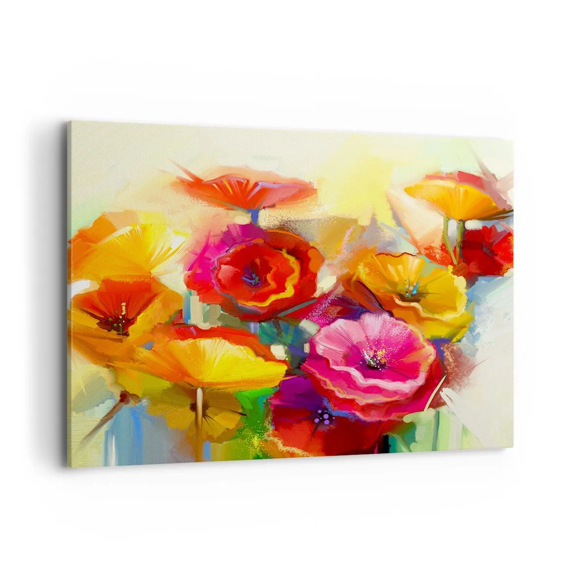 Schilderen op canvas - Niet alleen rood - 100x70 cm