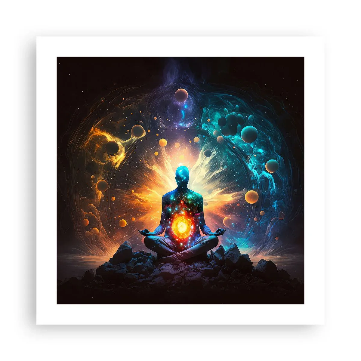 Poster - Kosmische vrede - 50x50 cm