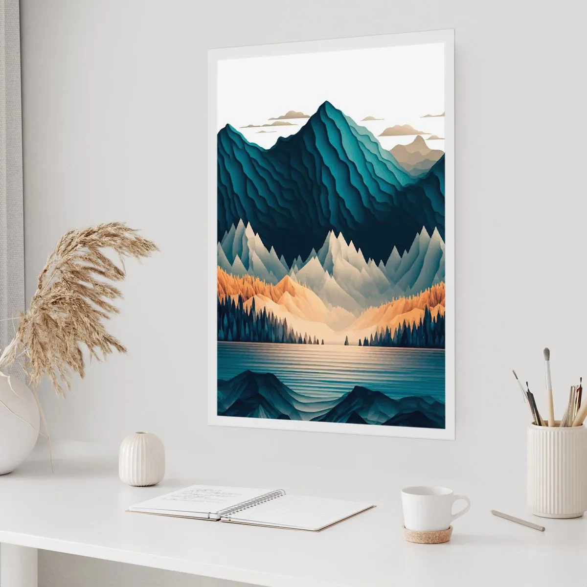Poster - Perfect berglandschap - 30x40 cm