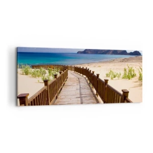 Schilderen op canvas - Neem me mee naar de gelukkige eilanden - 100x40 cm