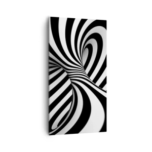 Schilderen op canvas - Compositie: dansende ruimte - 55x100 cm