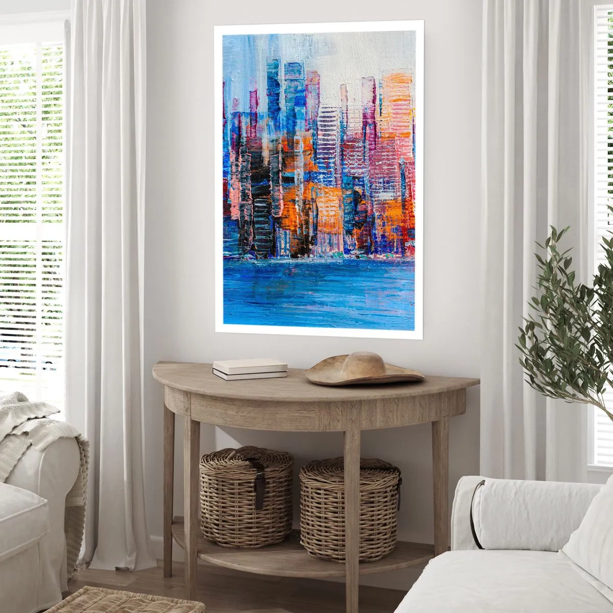 Poster - Een vrolijke metropool - 70x100 cm