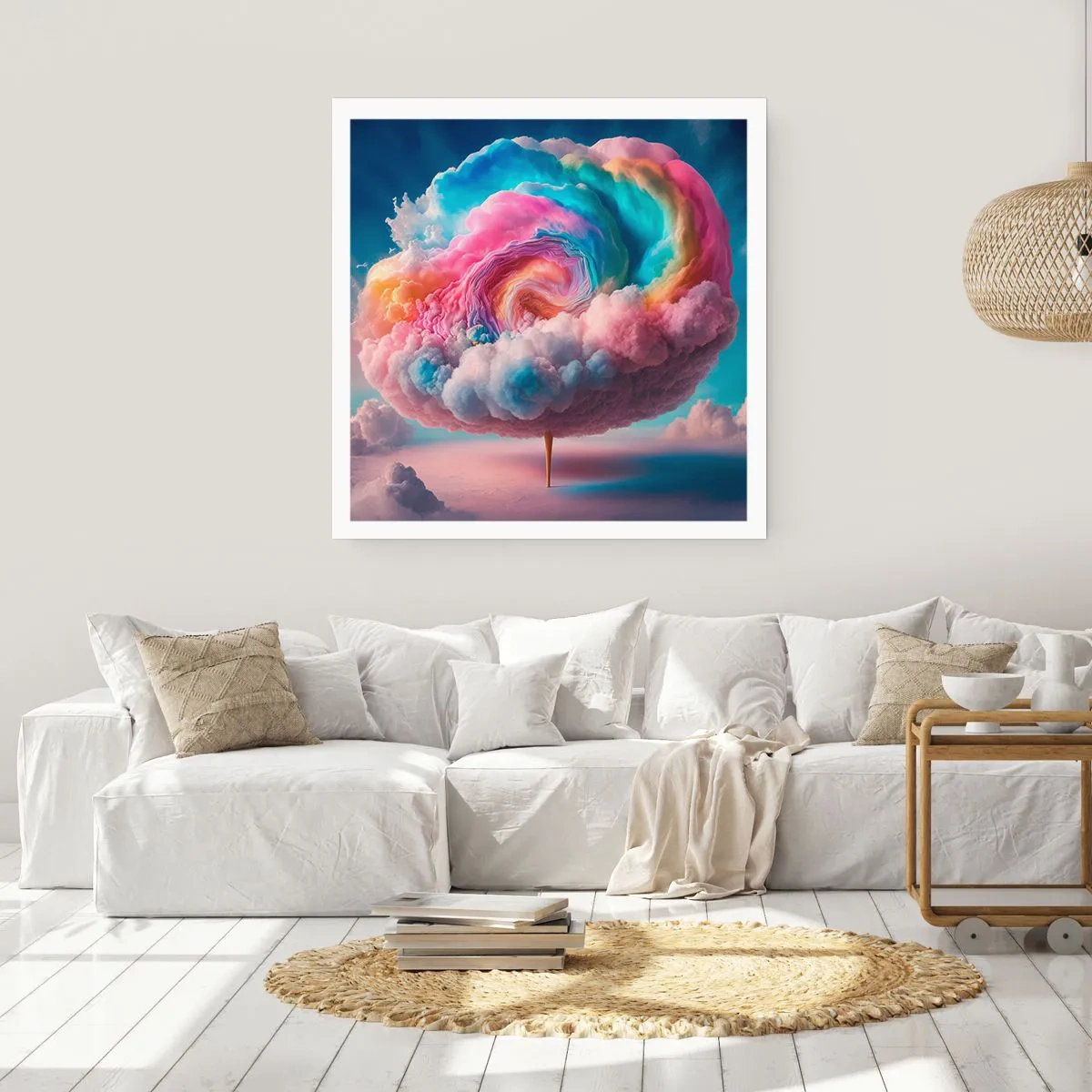 Poster - De droom van een pretpark - 50x50 cm