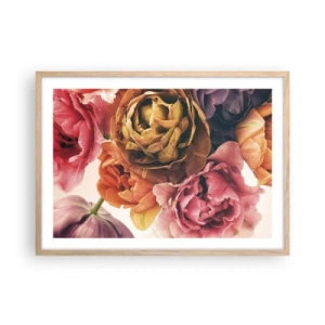 Een poster in een licht eiken lijst - Een viering van het leven - 70x50 cm