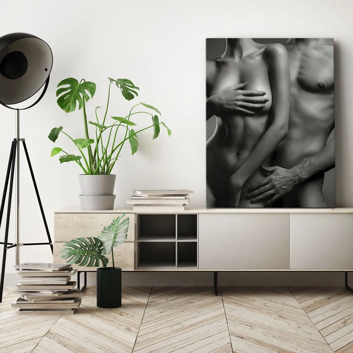Schilderen op canvas - Adam en Eva - 50x70 cm