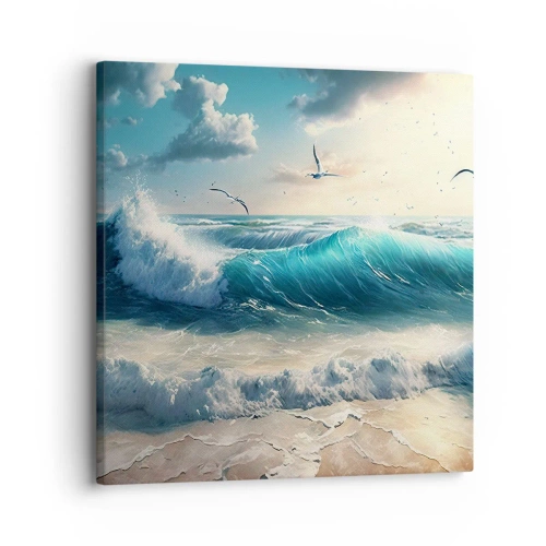 Schilderen op canvas - Ritselt alleen voor jou - 30x30 cm