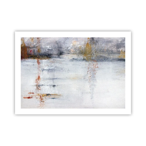 Poster - Achter de luchtgordijn - 70x50 cm