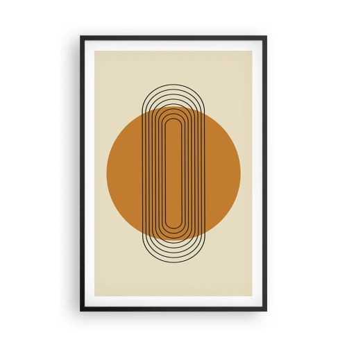 Poster in een zwarte lijst - Perfect plan - 61x91 cm