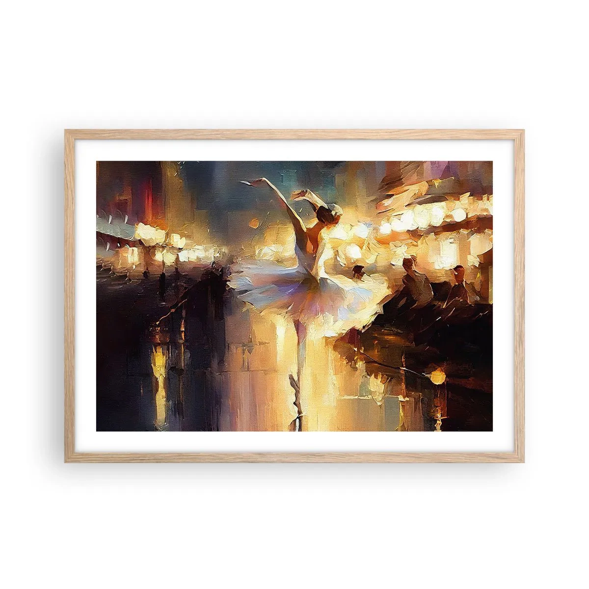 Een poster in een licht eiken lijst - Wonder op straat - 70x50 cm