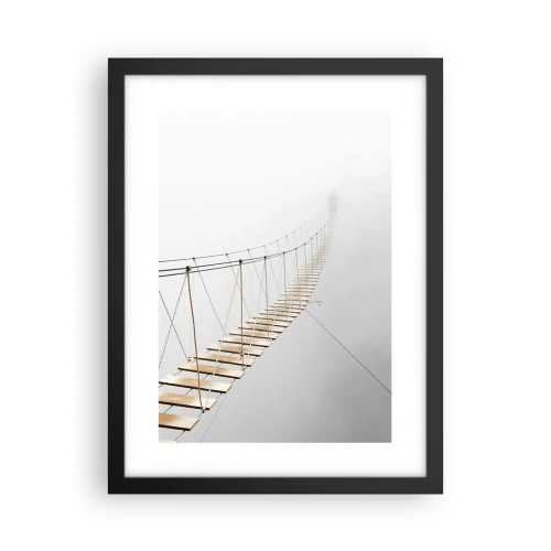 Poster in een zwarte lijst - Waar zal het je brengen? - 30x40 cm