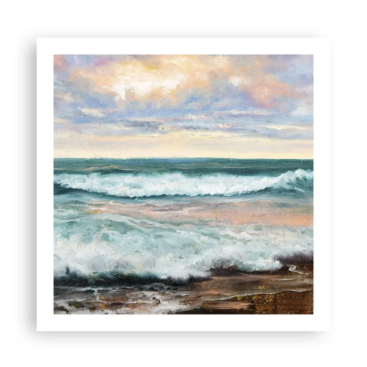 Poster - Hier maak je je ziel glad - 60x60 cm