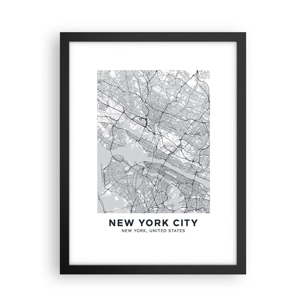 Poster in een zwarte lijst - De anatomie van een metropool - 30x40 cm
