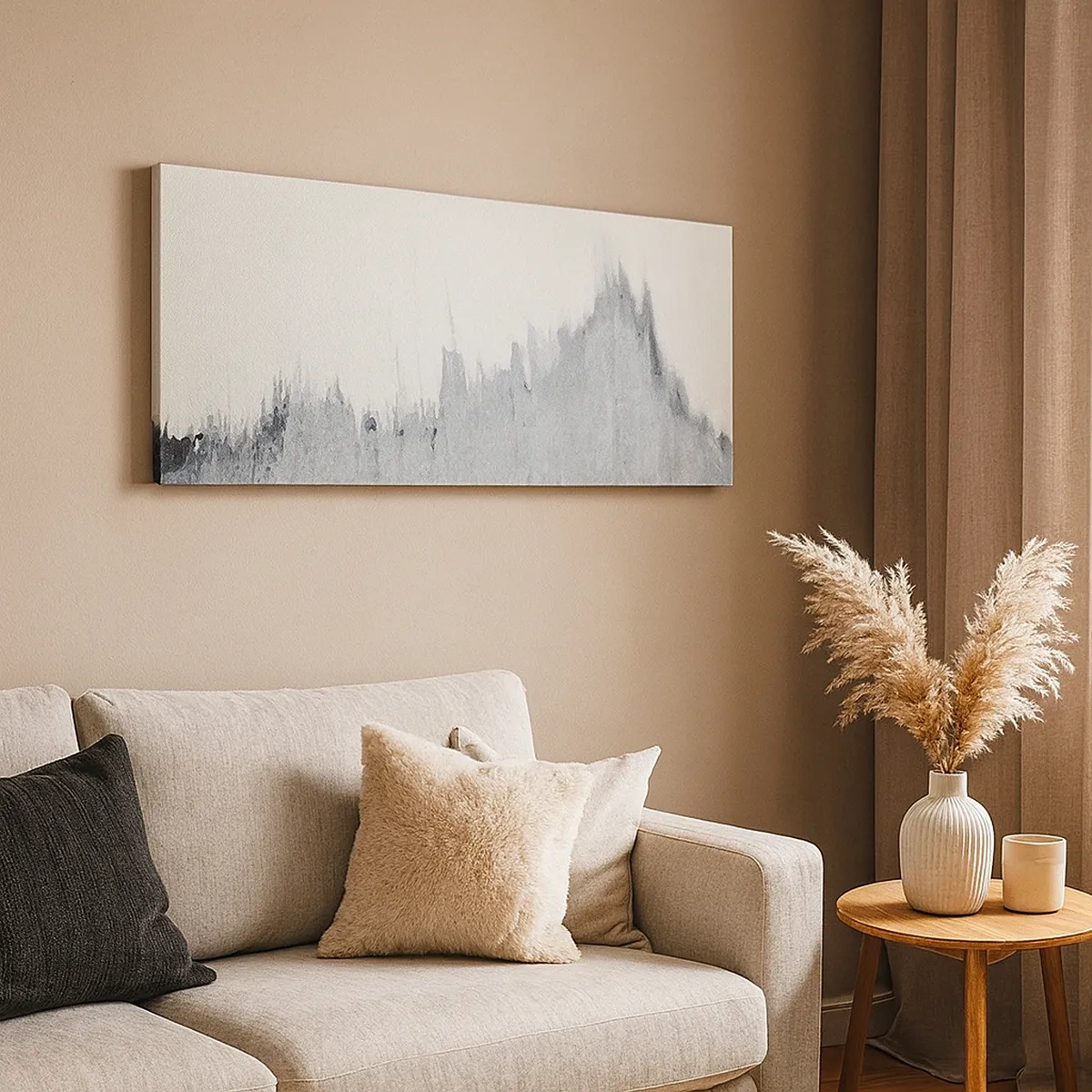 Schilderen op canvas - Mysterieuze tekst - 30x30 cm